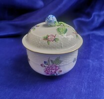 Fedeles bonbonier. Herendi porcelán. Jelzett, hibátlan.