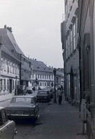 Régi fotónegatív Budapest Budai Vár Táncsics M.u. utcakép  1970-es években -  B14/11/5