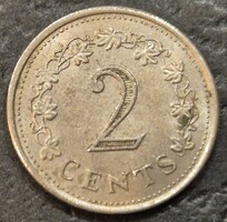 Málta 2 cent, 1972.