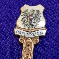 Österreich zománc címeres,kis  souvenir díszkanál.