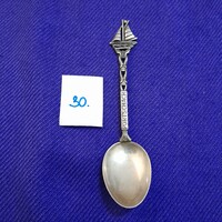 Portschach-Austria. Hajó motívumos,ezüst 835. souvenir kis díszkanál.