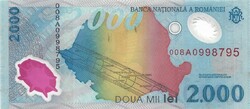 2000 lei 1999 Napfogyatkozás Románia 2.