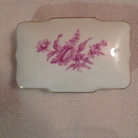 Augarten téglalap alakú porcelán ékszertartó