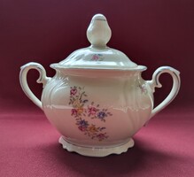 Bavaria német porcelán nagyméretű cukortartó bonbonier lekvár méz tároló