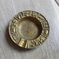 Csodás antik réz hamuzó (6,5x1,2 cm)