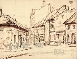 Sostarics Lajos (1896-1968): Óbuda  (50-es évek).