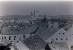 Régi fotónegatív Veszprém látkép 1960-as évek B14/11/25