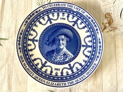 Erzsébet királynő jubileumi tányér-Wedgwood porcelán