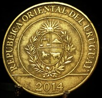 Uruguay 5 peso, 2014 C12A2