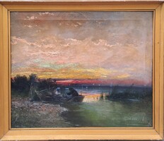 Zeller Mihály (1859-1915) : Naplemente 1908.