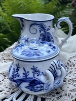 Villeroy &Boch fajansz cukortartó és kiöntő