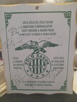 FTC Bajnokok Ligája 1995-96 Futballisták Aláírása Fa Emléktáblán,Relikvia.22 x 17.5 cm.