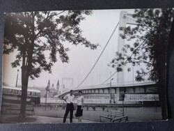 Régi fotó Budapest Döbrentei tér - háttérben busz  - 1970-es évek