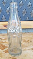 Retro  Coca-Cola üveg festett címkével