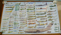 75 éves a Magyar Légierő. 1938-2013. poszter. Mérete 115x67 cm.