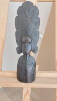 (VBL1) Afrikai ébenfa szobor 31 cm