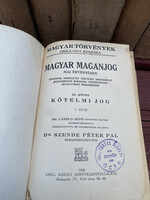 Grill-féle Magyar Magánjog III. kötet Kötelmi jog (1928.)