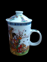 Kínai Porcelàn Teàs Csésze Szűrőbetéttel