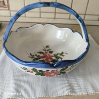 Retro virágos kerámia asztalközép kínáló kosár eladó!