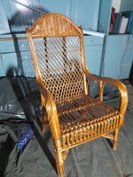 Retro Rattan Szék,Fotel.110 cm.