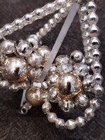 Foncsorozott üveg, karácsonyi dísz - viktoriánus jelleggel