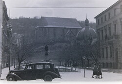 Régi fotónegatívok 15db Miskolc, utcaképek, Avasi harangtorony  1950-es évek