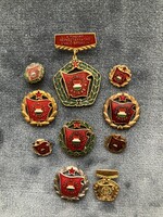 Szocialista Brigád kitüntető jelvények