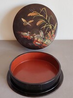 Vintage Japán festett bakelit doboz ALKUDHATÓ