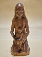 Fafaragás - Anya gyermekével K.L. szignóval