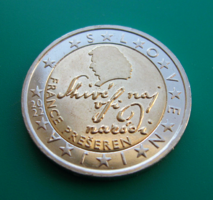 Szlovénia - 2 Euro  - 2022 - szlovén nemzeti költő
