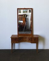 1V107 Antik art deco pipere asztal tükörrel