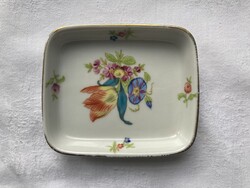 Herendi tulipános gyűrűtartó tálka 85x65mm