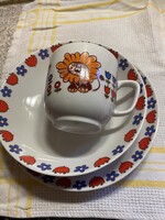 Gyermek étkészlet Hollóházi porcelán