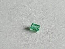 0.17ct 4x2.8mm Valódi, Természetes, Gyönyörű Smaragd Drágakő