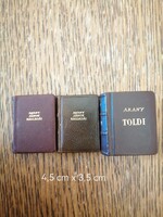 Arany János minikönyvek (balladái I, II, Toldi)