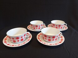 Retro Alföldi Centrum Varia Napocskás porcelán teás csésze szettek