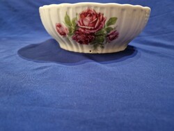 Zsolnay rózsás pogácsás tàl 24,5 cm