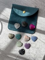 Ásvány amulett, marokkő szett- erszényben
