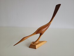 Retro fa madár mid century fadísz 37 cm