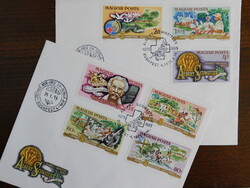 FDC pár 1975. Nobel-békedíj: Albert Schweitzer 100 éves születési évfordulója - 2db borítékon
