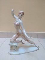 HOLLÓHÁZI: SEHEREZADE FIGURA HIBÁTLAN, JELZETT, 25 CM