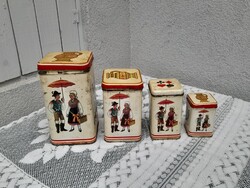 1,-Ft Retro pléh dobozok az 1960-as évekből