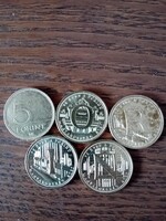 5 forintos emlék érmék