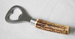 Sörnyitó , italos palack bontó , agancs nyél 11 cm