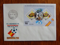 FDC 1982. Labdarúgó Világbajnokság (IV.) - Spanyolország - blokkal