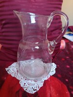 Régi hibátlan 24 cm -es csiszolt mintás kancsó