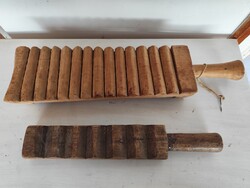 2 darab régi mosófa, sulykoló. népi használati eszkö