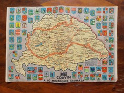 Térkép a Corvin Áruház kiadásában