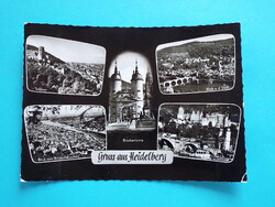 Képeslap (65) - Németország (NSZK) - Heidelberg mozaik 1960-as évek