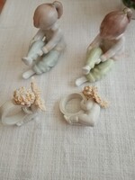 Aquincumi porcelán öltözködő lányok, angyalkák.